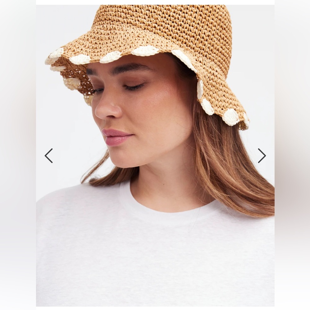 New Scalloped-Brim Straw Hat Madewell